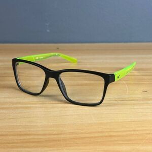 Nike 5532 Eyeglass Unisex Black Neon Green Rectangular 49/15/130 Frames Only